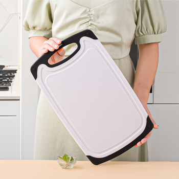 PP plastiko pjovimo lentelių rinkinys, trijų vienetų, skirtas daržovėms, vaisiams ir mėsai, FDA