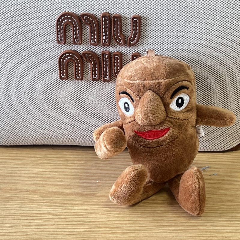 Ryklių motyvo pliušinis raktų pakabukas, animacinio stiliaus, pliušinis audinys, kabantis dekoras, dovanai puikus