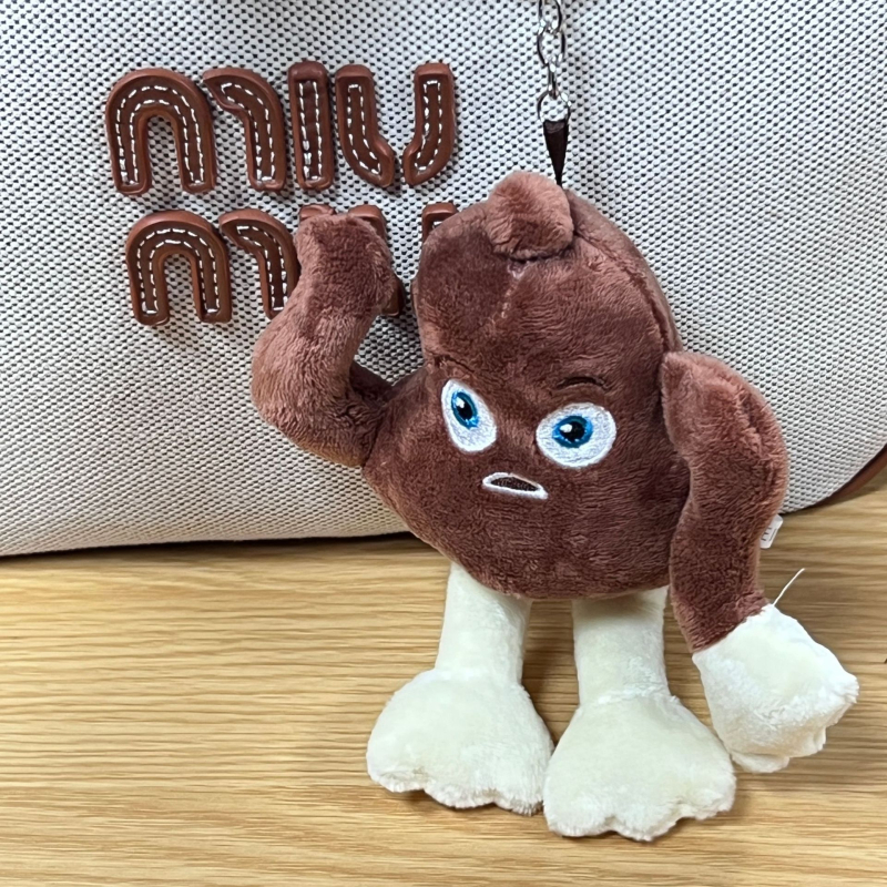 Ryklių motyvo pliušinis raktų pakabukas, animacinio stiliaus, pliušinis audinys, kabantis dekoras, dovanai puikus