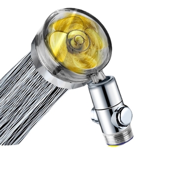 Nešiojamas rankinis dušo antgalis su purškimo, masažo ir lietaus funkcijomis (ABS korpusas, Light Luxury stilius, modelis 04221)