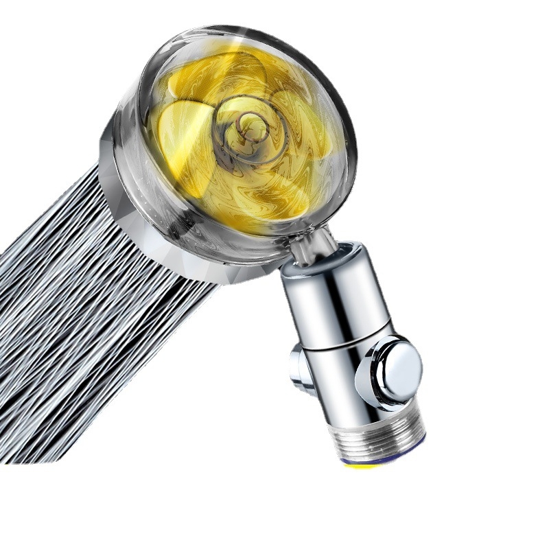 Nešiojamas rankinis dušo antgalis su purškimo, masažo ir lietaus funkcijomis (ABS korpusas, Light Luxury stilius, modelis 04221)