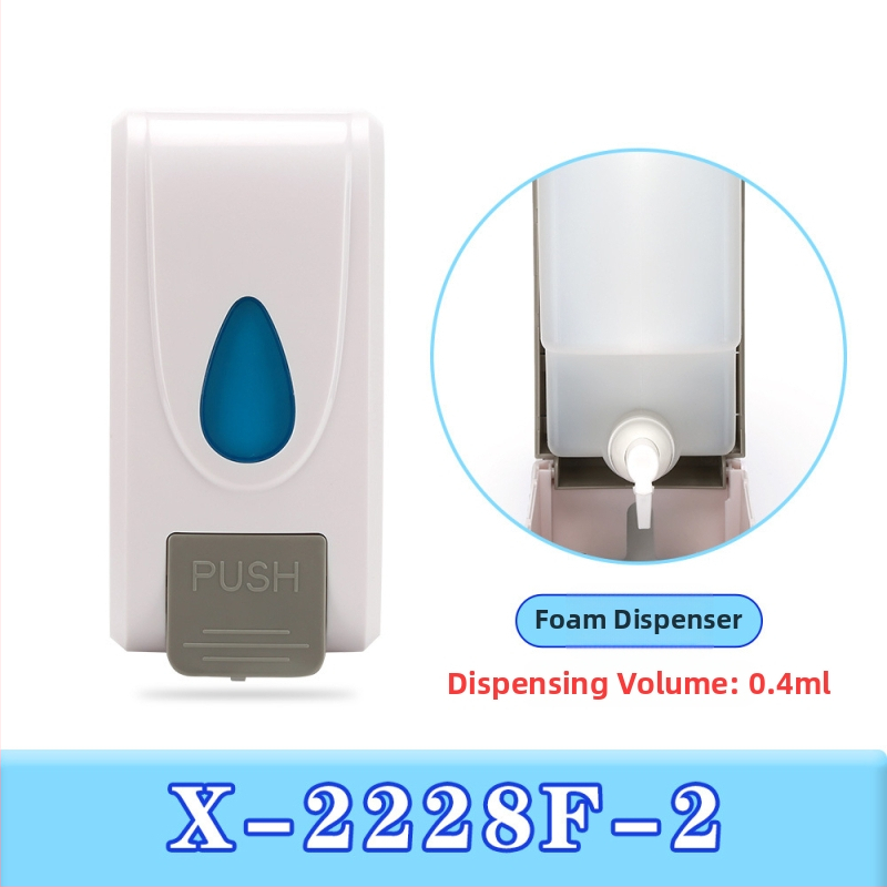 Putų muilo dozatorius, sieninis, rankinis spaudimas, ABS inžinerinis plastikas, injekcinis formavimas, šiuolaikinis stilius, prekinis ženklas Imperial department