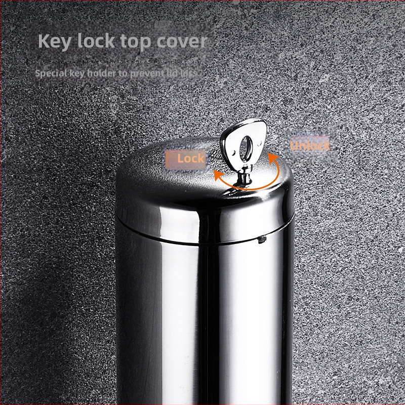 Sieninis muilo dozatorius iš nerūdijančio plieno ir plastiko, rankinis paspaudimas, šiuolaikinis minimalistinis stilius, poliruotas paviršius