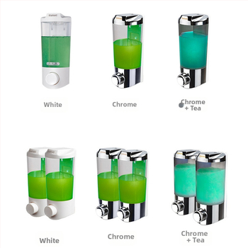 Sieninis muilo dozatorius – ABS, rankinio paspaudimo mechanizmas, be gręžimo montavimo, Prekinis ženklas Svavo/Ruwo