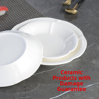 Porcelininis Magnolia Dubenėlis ir Lėkštė – Apvali, Vienodų Raštų Modelis, Japonų Stiliaus Indai Virtuvei ir Restoranui