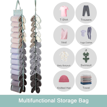 Geantă de depozitare agățată cu 24 de compartimente (material: țesătură nețesută; pentru dormitor; fixare pe perete sau în garderobă; pentru lenjerie, sutiene, obiecte mărunte, haine)