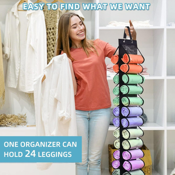 Geantă de depozitare agățată cu 24 de compartimente (material: țesătură nețesută; pentru dormitor; fixare pe perete sau în garderobă; pentru lenjerie, sutiene, obiecte mărunte, haine)