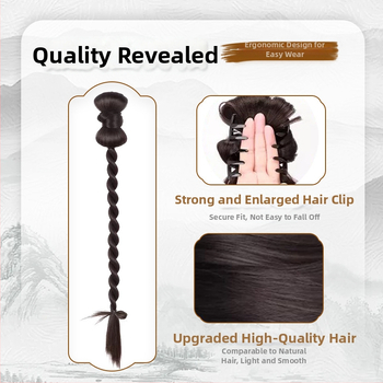 Fujia rokām austā parūka ar asti – modelis 0623, sievietēm, mati no augstas temperatūras stieples