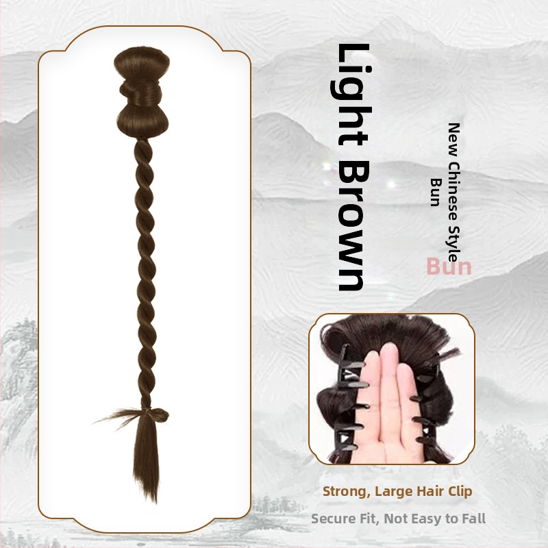 Fujia rokām austā parūka ar asti – modelis 0623, sievietēm, mati no augstas temperatūras stieples