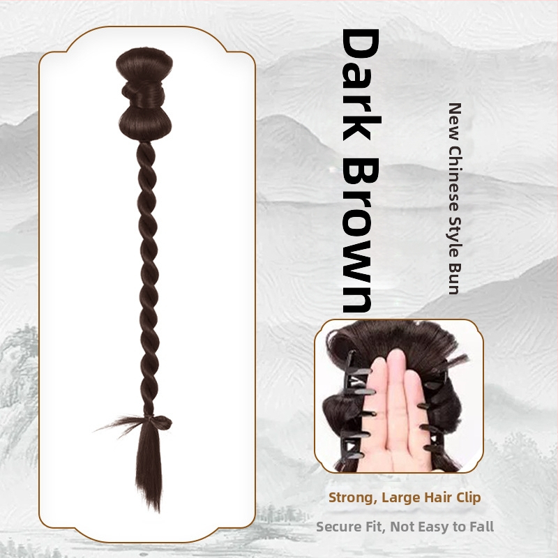 Fujia rokām austā parūka ar asti – modelis 0623, sievietēm, mati no augstas temperatūras stieples