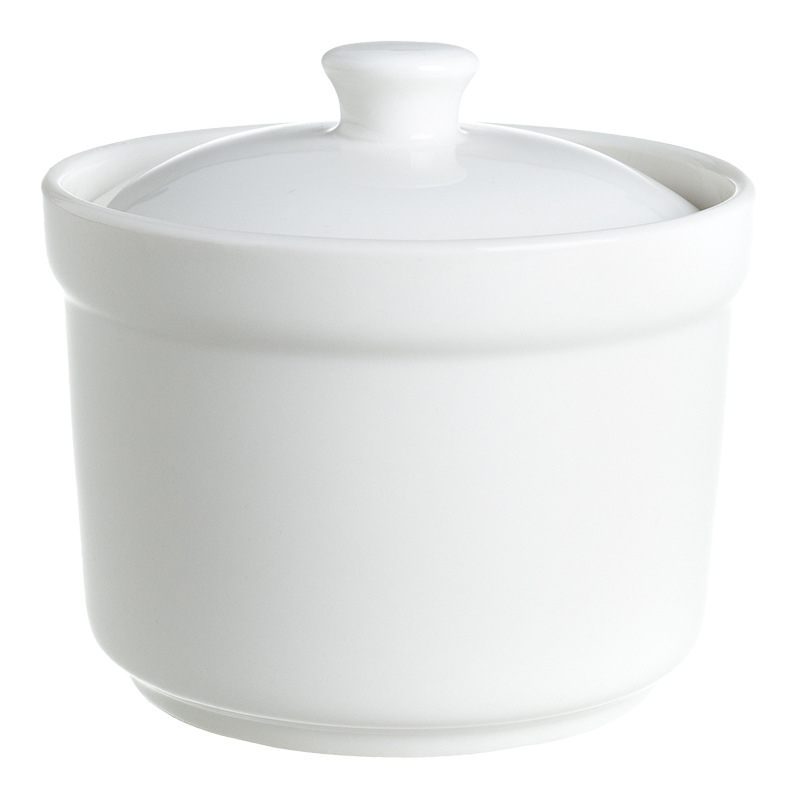 Kerámia vízfürdősen pároló edény fedővel madárfészek és tojásleveshez, szállodai konyhai kerámia, kínai minimalista stílus, 2024-ben piacra került