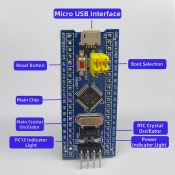 STM32F103C8T6 plėtros plokštė, branduolinė plokštė rinkinys