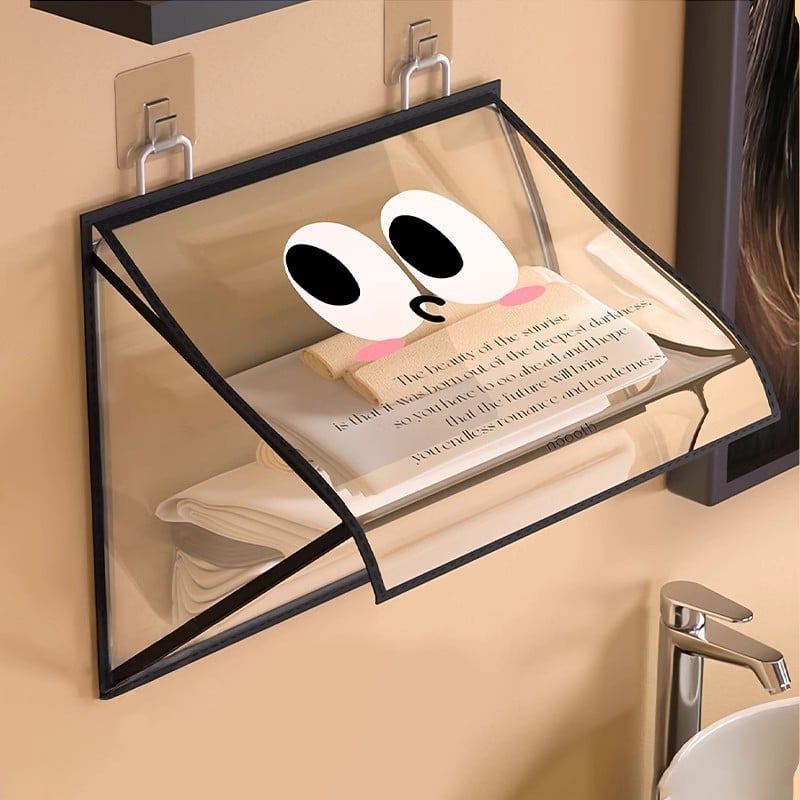 Zidna skladišna torba za kupaonu — plastična, model 00000, jednostavan i modern stil, višenamjenska, za donje rublje i odjeću