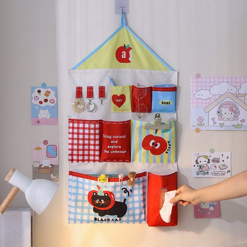 Viseća torba za pohranu od poliestera, zidna montaža, za spavaću sobu, višestruka namjena