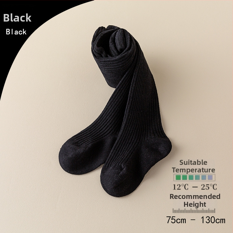 Bērnu pantyhose meitenēm, kokvilna, elpojošs džakarda svītru raksts, 80% kokvilna, pavasaris-rudens, 1–3 gadi