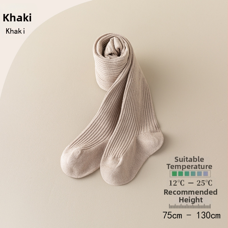 Bērnu pantyhose meitenēm, kokvilna, elpojošs džakarda svītru raksts, 80% kokvilna, pavasaris-rudens, 1–3 gadi