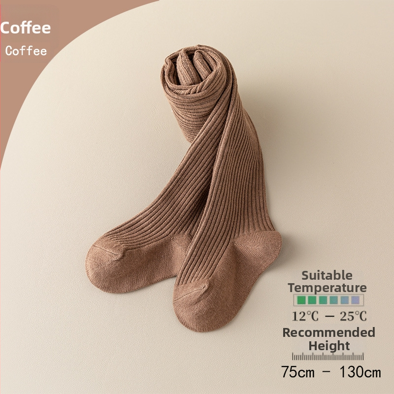 Bērnu pantyhose meitenēm, kokvilna, elpojošs džakarda svītru raksts, 80% kokvilna, pavasaris-rudens, 1–3 gadi