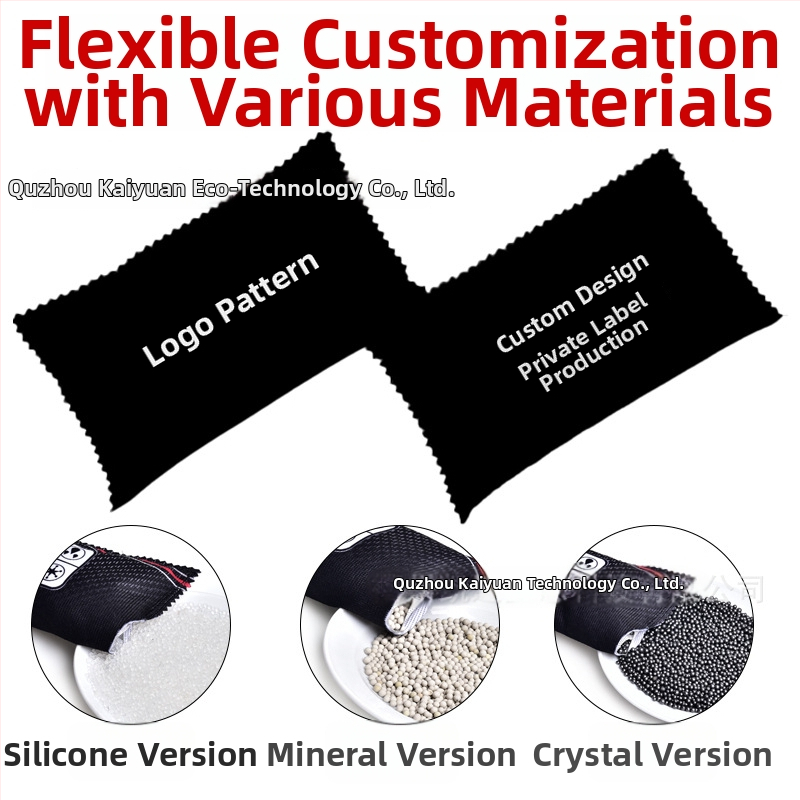 Silikageeli kuivatuskott värvi muutumise indikaatoriga, 400 g, 20 kotti karbis, lõhna lisamise võimalus, auto ja kodu kasutamiseks