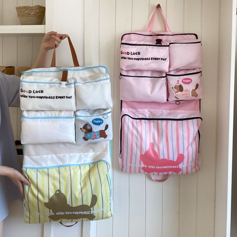 Dachshund viseća torba za organizaciju — tekstil, za zid, skladištenje u spavaćoj sobi, višestruka namjena