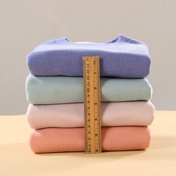 Детски термален комплект бельо - Ao-grain велур подплата, дебелен, есенно-зимни пижами за деца 3–8 г, кръгло деколте