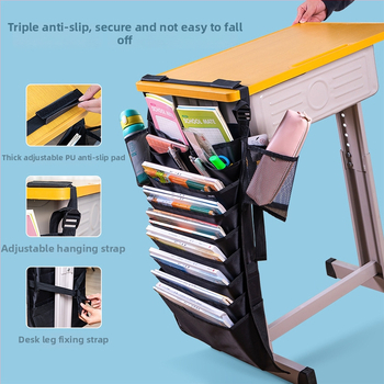 Deli Geantă suspendată pentru depozitare – cub, material Oxford, organizator de birou, model 72364, montare pe perete