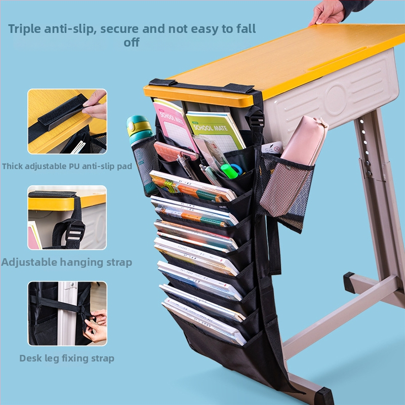 Deli Geantă suspendată pentru depozitare – cub, material Oxford, organizator de birou, model 72364, montare pe perete