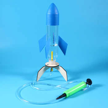 Fizikos mokslų DIY vandens ir oro raketos rinkinys — PVC žaislas, 7–14 metų, STEAM švietimo rinkinys