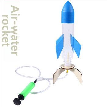 Fizikos mokslų DIY vandens ir oro raketos rinkinys — PVC žaislas, 7–14 metų, STEAM švietimo rinkinys