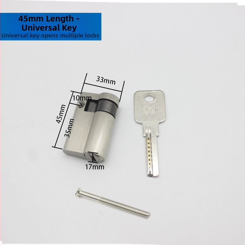 Duru spynos cilindras – žalvarinis, modelis 69686, modernus minimalistinis stilius, svoris 100 g