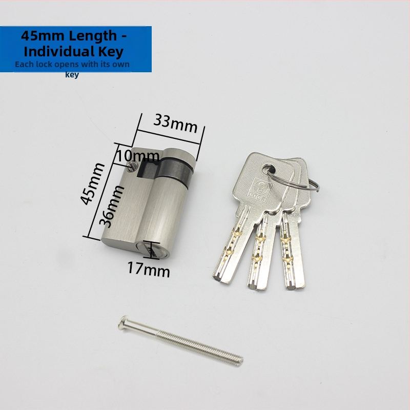 Duru spynos cilindras – žalvarinis, modelis 69686, modernus minimalistinis stilius, svoris 100 g