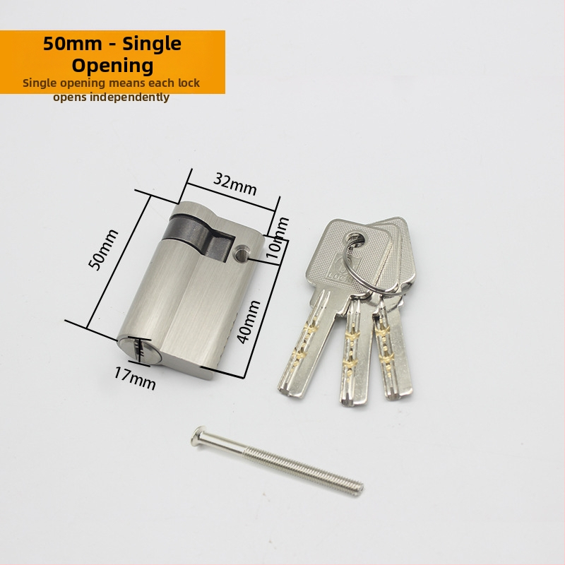 Duru spynos cilindras – žalvarinis, modelis 69686, modernus minimalistinis stilius, svoris 100 g