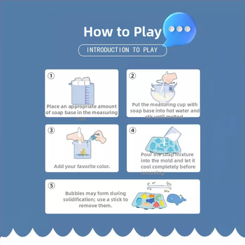 Rankų darbo muilas su vandenynų tema ir animacinių gyvūnų figūrėlėmis vaikams (3–6 m.) | Pakuotė: popierinė dėžutė | Prisitaikoma pagal piešinius