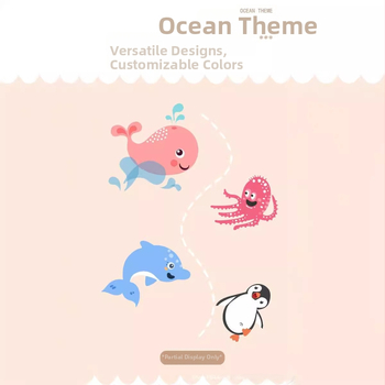 Rankų darbo muilas su vandenynų tema ir animacinių gyvūnų figūrėlėmis vaikams (3–6 m.) | Pakuotė: popierinė dėžutė | Prisitaikoma pagal piešinius