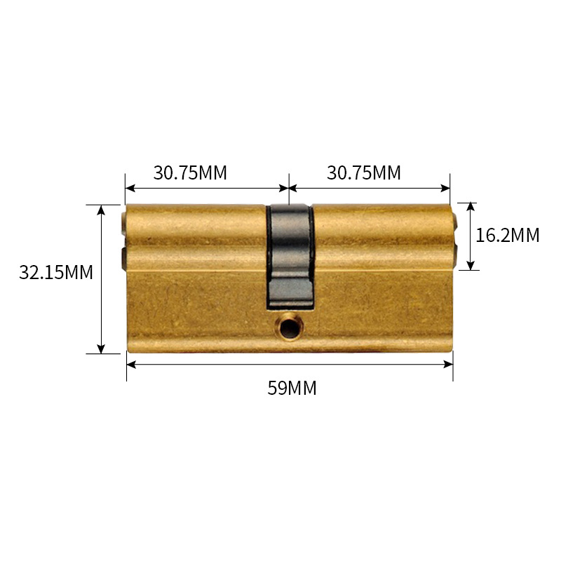 Varinis spynos cilindras, modelis BCCYD, su 5 slotų raktais, tinkamas saugioms durims ir namams