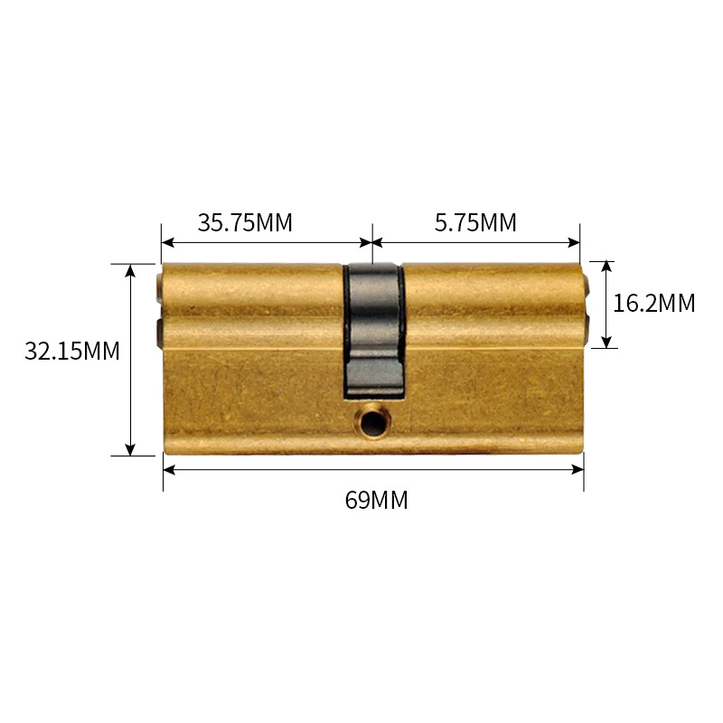 Varinis spynos cilindras, modelis BCCYD, su 5 slotų raktais, tinkamas saugioms durims ir namams