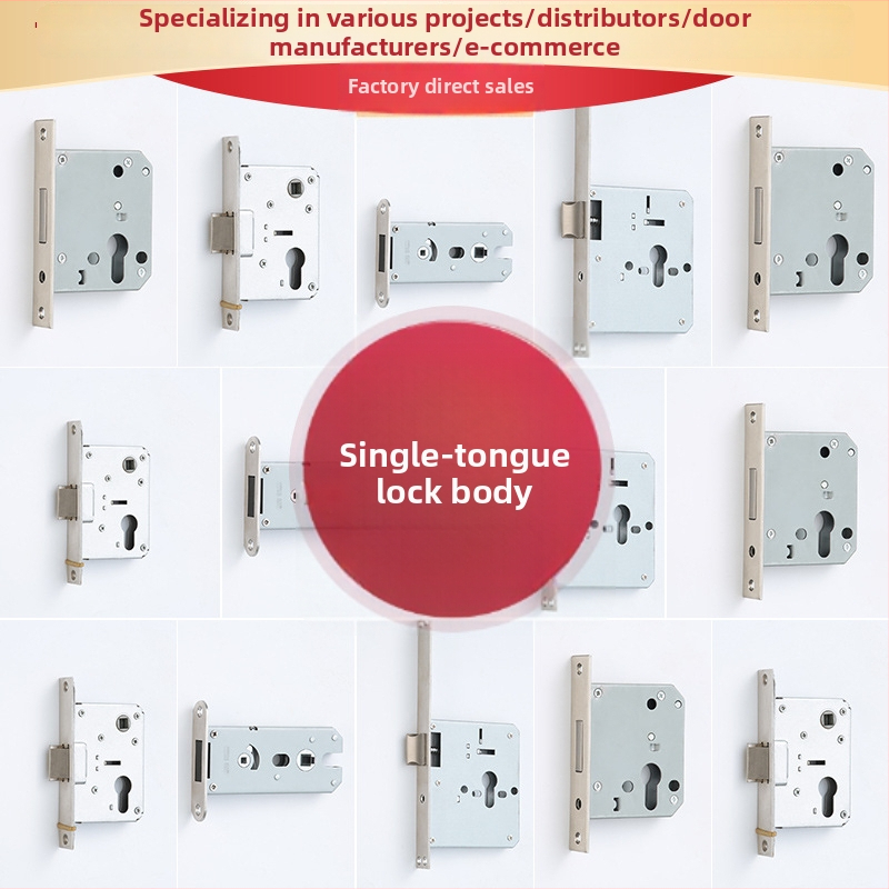 Jayton Belső ajtó zár – egynyelvű zártest, cinkötvözet, kilincs-zár, szobaajtókhoz, modern letisztult stílus