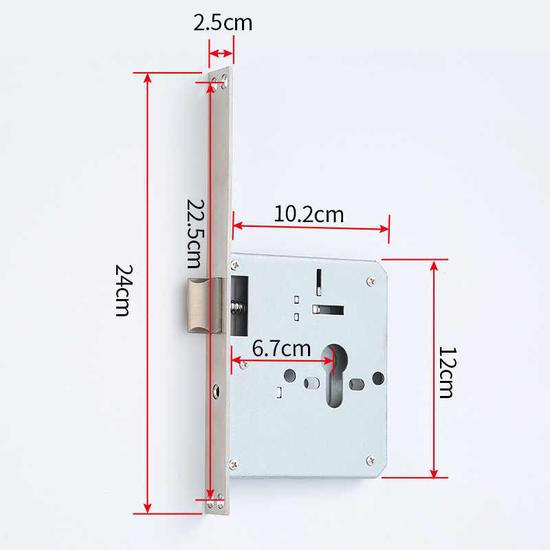 Jayton Belső ajtó zár – egynyelvű zártest, cinkötvözet, kilincs-zár, szobaajtókhoz, modern letisztult stílus