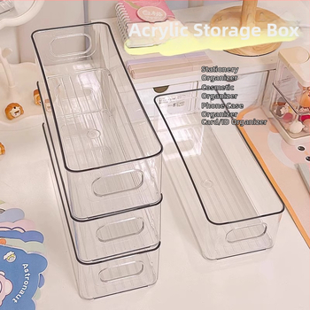 Laudade jaoks mõeldud hoiukarp, PP-materjalist, virnastatav, kosmeetika ja suupistete korrastamiseks, sobib elutuppa, magamistuppa ja õppetoas