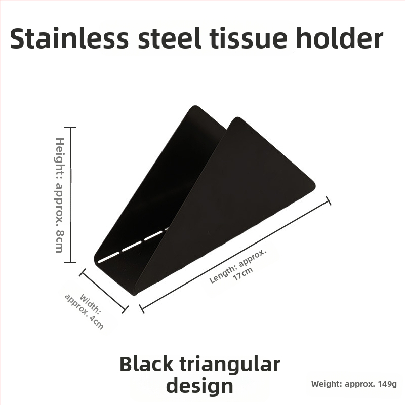 Servetėlių laikiklis iš nerūdijančio plieno su veidrodiniu paviršiumi, elektroplatinimas, stačiakampė forma, dviejų viršūnių dizainas