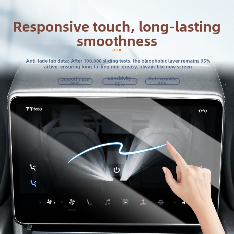 Tesla Model 3/Y – Galinio ekrano grūdinto stiklo plėvelė centriniam skydeliui – Suderinama su 25 naujomis Model 3/Y versijomis; Medžiaga: stiklas; Garantija: 6–10 metų