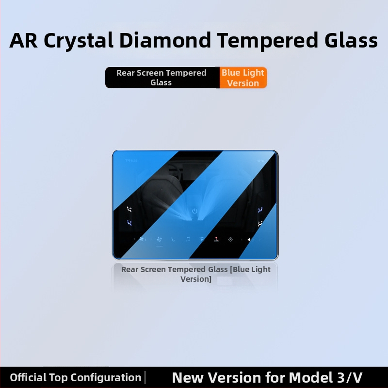 Tesla Model 3/Y – Galinio ekrano grūdinto stiklo plėvelė centriniam skydeliui – Suderinama su 25 naujomis Model 3/Y versijomis; Medžiaga: stiklas; Garantija: 6–10 metų