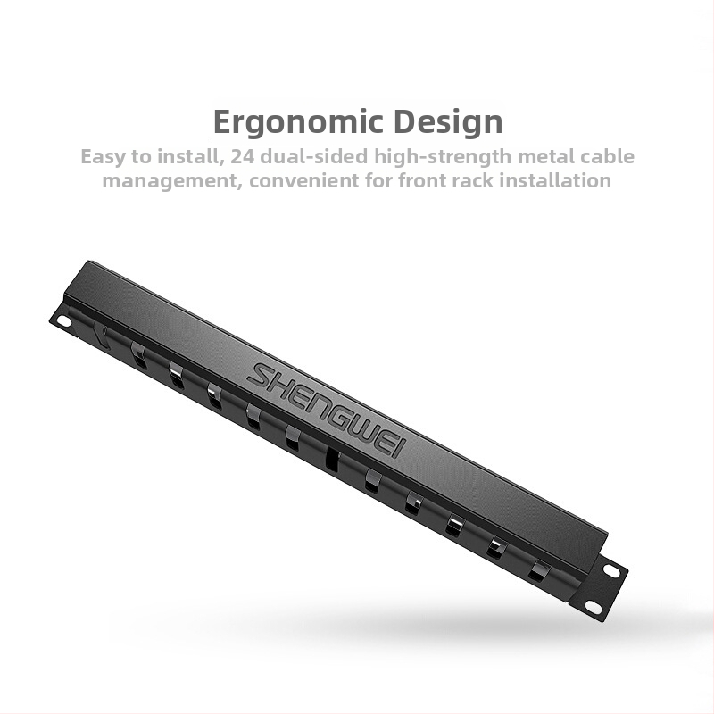 Win as Ciets 19 collu 1U metāla kabelu vadības rāmis skapjiem ar 24/48 režģiem