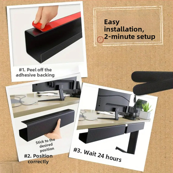 Káblový organizér pod stolom, PVC, veľký model, vnútorné závity, kód 041