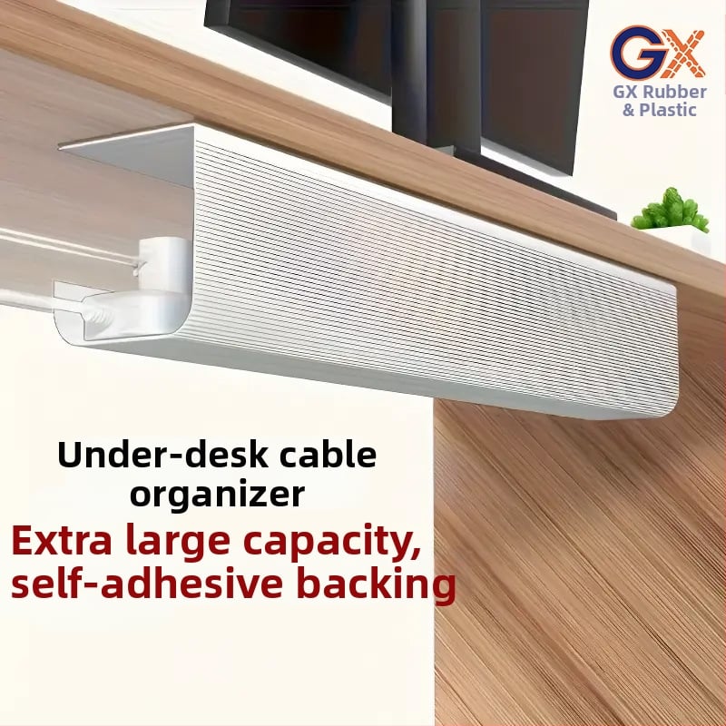Káblový organizér pod stolom, PVC, veľký model, vnútorné závity, kód 041