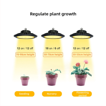 Šiltnamio LED augimo šviesa – pilnos spektras, 540 LED, 48 000 lm, 100–277 V, IP65, tarnavimo laikas 50 000 h