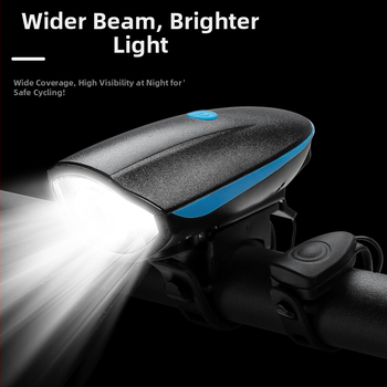 Jalgratta esilatern elektrilise sarviga öisteks sõitudeks — Hissuke, kohandatav tootmine, privaatmärgiga valmis