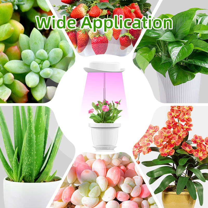 LED augimo šviesa augalams, USB maitinimas 5V, pilnas spektras, 52 LED, IP55, tarnavimo laikas 30000 h