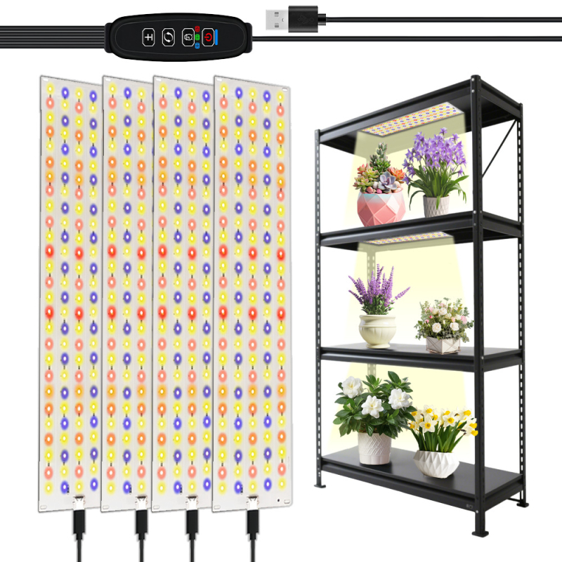 LED plokštė augalų augimui viduje – pilnas spektras, 540 LED, 12V įėjimas, 700 lm, IP54