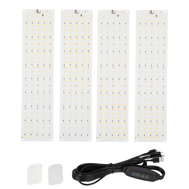 LED plokštė augalų augimui viduje – pilnas spektras, 540 LED, 12V įėjimas, 700 lm, IP54