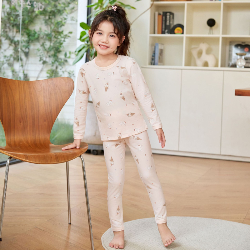 Vaikų komplektas su viršutine ir kelnerėmis rudens-žiemos sezonui, unisex, 95% medvilnė su Lycra, švelnus apdaila (brushed audinys), klasė A, vaikams nuo 8 metų, ūgis >140 cm